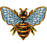 Wholesale 3.5" Honey Bee Embroidered Patch - Bumblebee Art Garden Insect